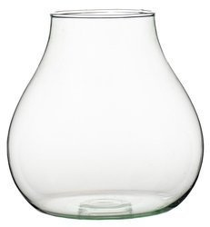 Szklany wazon W-594A H:23cm D:22cm