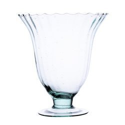 Szklany wazon na stopie WD-19 optyk H:15,5cm D:15cm