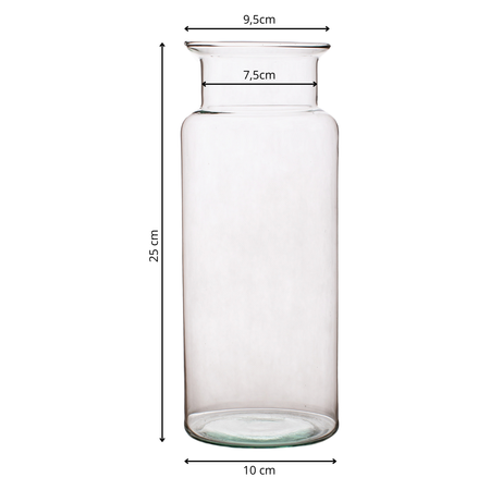 Szklany wazon słój W-332H H:25cm D:10cm