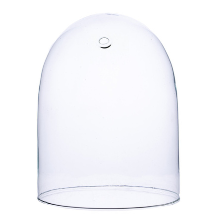 Szklana kopuła klosz W-527A H:25cm D:18,5cm z bocznym otworem