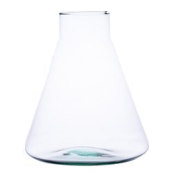 Szklany wazon W-414F H:24,5cm D:22,5cm