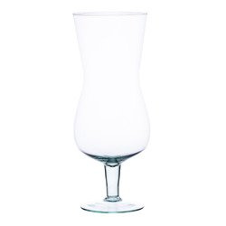 Szklany wazon na stopie W-547 H:30cm D:12cm