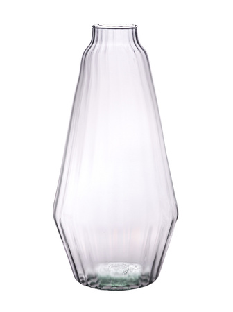 Szklany wazon W-685B  OPTYK H:42 cm D:21 cm