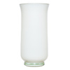 Szklany wazon Atena H:19cm D:10cm Biały