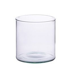 Szklany wazon cylinder H:16cm D:10,5cm