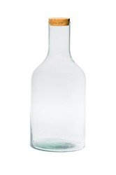 Szklany wazon butelka W-394A+korek H:33cm D:15cm
