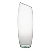 Szklany wazon W-213C skos H:41cm D:13,5cm SALE