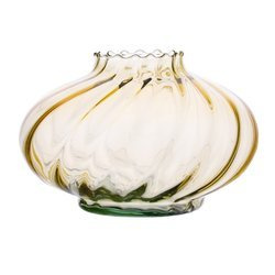 Szklany wazon znicz UFO/W1 optyk żółty H:12,5cm D:19cm