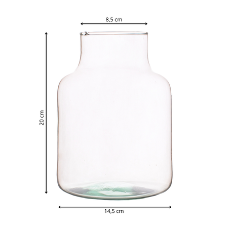 Szklany wazon słój EMMA H:20cm D:14,5cm