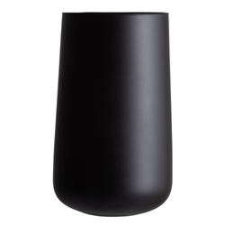 Szklany wazon WL-111 H:25cm D:15,5cm czarny mat