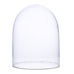 Kopuła szklana klosz W-527A H:25cm D:18,5cm bez otworu