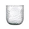 Szklana osłonka na doniczkę W-507B1 młotkowany H:11,5cm D:11,5cm OUTLET