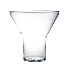 Szklany wazon W-233B H:16cm D:17cm