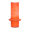 Szklany wazon W-554 H:31cm D:17cm Czerwony