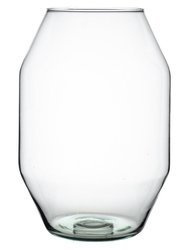 Szklany wazon W-587A H:33cm D:25cm