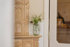 OUTLET Szklany wazon W-599H optyk H:30cm D:19cm