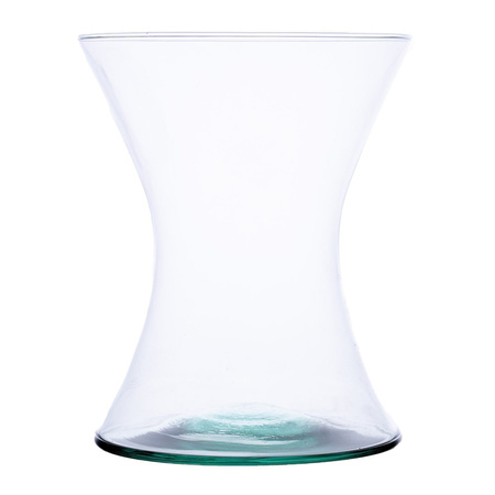 Szklany wazon W-55H H:18cm D:14,5cm