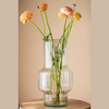 Szklany wazon W-734A optyk  H:30cm D:16,5cm OUTLET