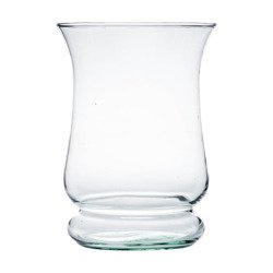 Szklany wazon W-376 H:19cm D:14cm