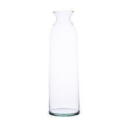 Szklany wazon butelka W-245B H:30cm D:9,5cm