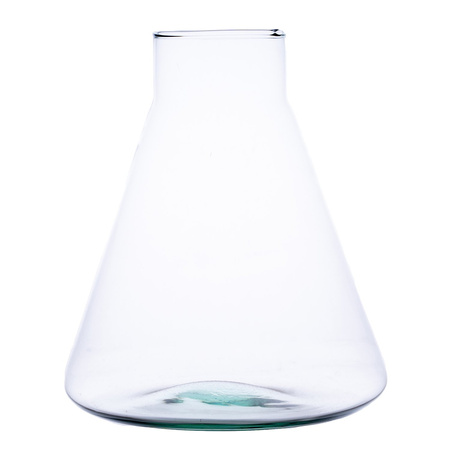 Szklany wazon W-414F H:24,5cm D:22,5cm