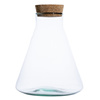 Szklany wazon W-414F+korek H:26,5cm D:22,5cm