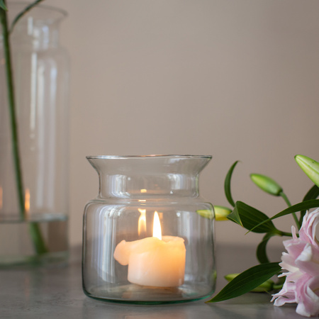 Szklany wazon słój MIA H:12,5cm D:12cm 