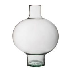 Szklany wazon W-553 H:20cm D:15,5cm