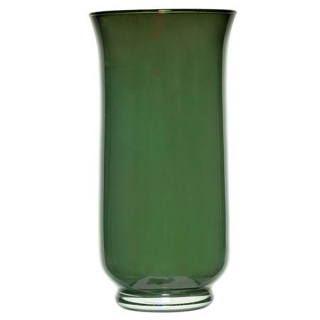 Szklany wazon Atena H:19cm D:10cm Zielony
