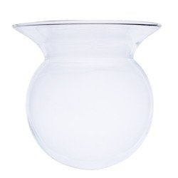 Szklany wazon kula z kołnierzem W-558 H:14cm D:14,5cm
