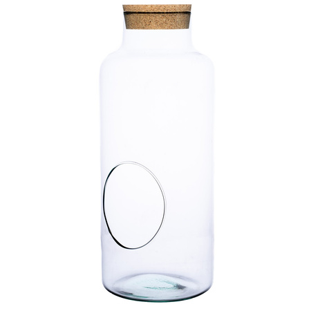 Wazon Słój W-395K+otwór boczny+korek H:35cm D:14,5cm SALE