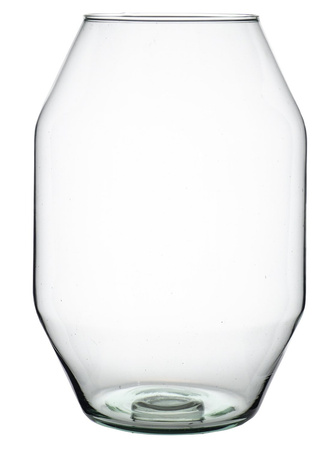Szklany wazon W-587 H:26cm D:17cm