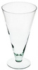Szklany wazon na stopie W-ST 23/10 H:23cm D:10cm