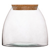 Szklany wazon W-440C+korek H:22,5cm D:25cm
