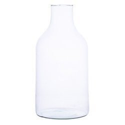 Szklany wazon butelka W-394C H:30cm D:15cm