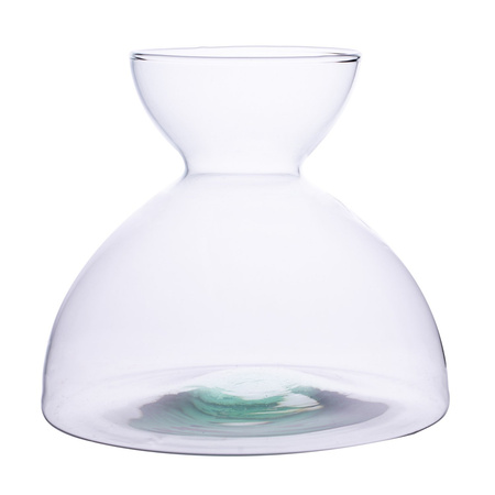 Szklany wazon WL-94 H:18,2cm D:20,7cm