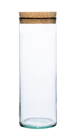 Szklany cylinder z korkiem H:32cm D:6cm