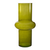 Szklany wazon W-706A H:31cm D:15,5cm olive