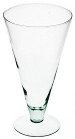 Szklany wazon na stopie W-ST 27/11 H:27cm D:11cm