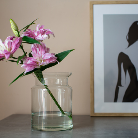 Szklany wazon słój MIA H:20cm D:15cm 