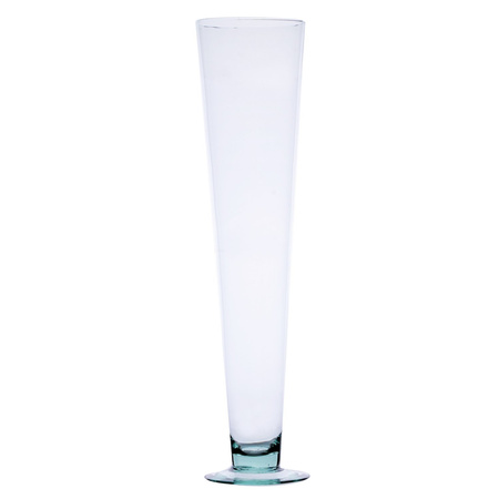 Szklany wazon na stopie W-181B H:50cm D:12,2cm