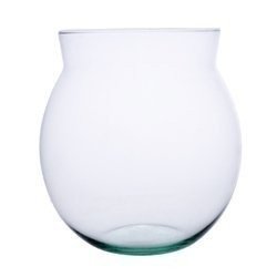Szklany wazon W-510 H:20cm D:17,5cm 
