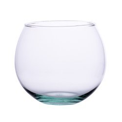 Szklany wazon kula świecznik D:14,5cm 