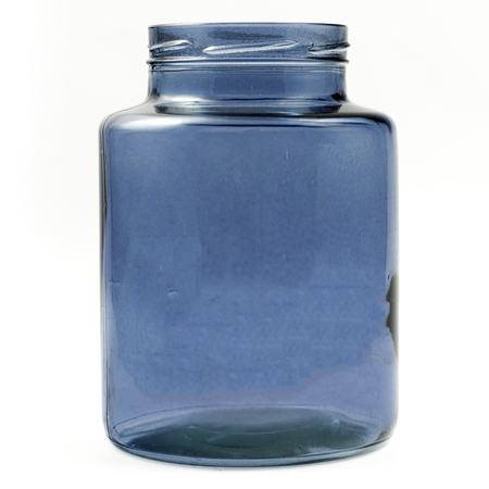 Szklany słój H:20cm D:14cm WM-G001 niebieski