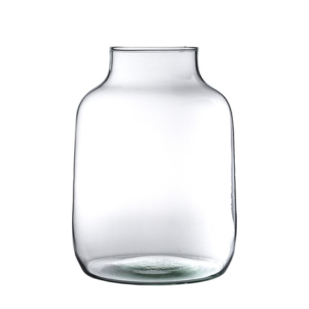 Szklany wazon W-629A H:20cm D:14,5cm