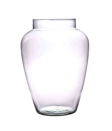 Szklany wazon W-679  H:32 cm D:23,5 cm