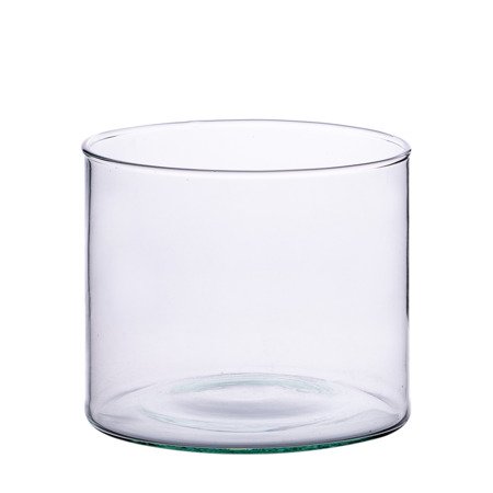 Szklany wazon cylinder H:12,5cm D:15cm