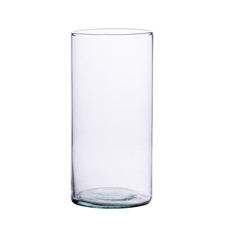 Szklany wazon cylinder H:15cm D:8,6cm