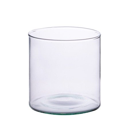 Szklany wazon cylinder H:16cm D:10,5cm