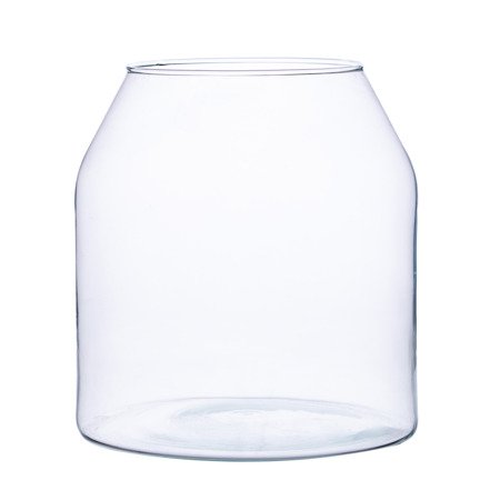Szklany wazon słój H:19cm D:18cm W-482A + korek